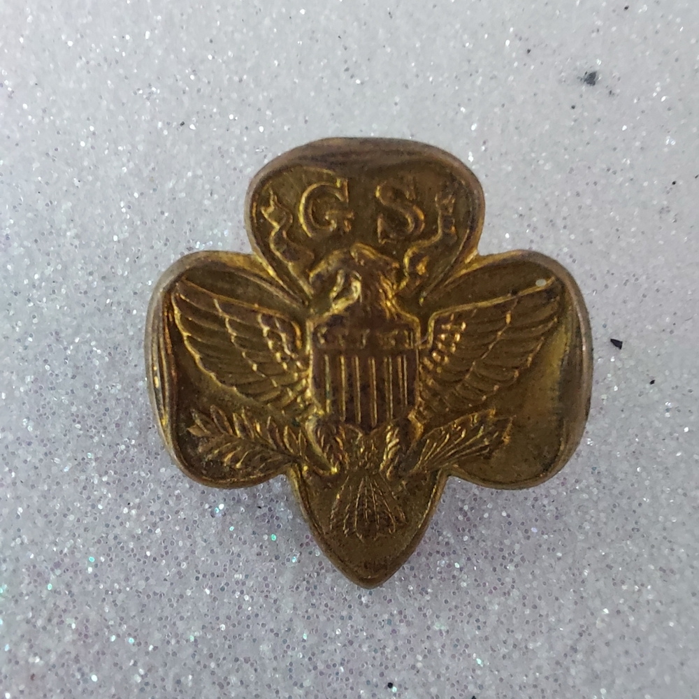 Vintage Girl Scout Pin, Estate Jewelry